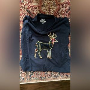 Jcrew long sleeve girls tshirt, tartan plaid reindeer